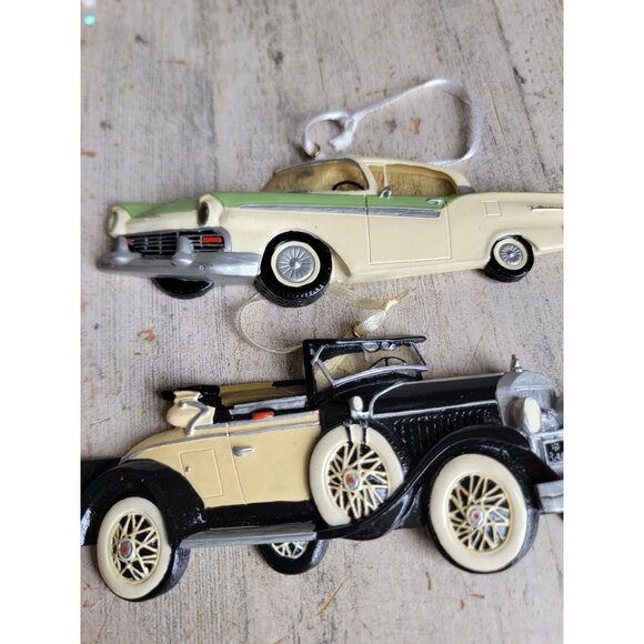 Kurt Adler Ford car vintage style ornament Xmas set - Picture 3 of 7